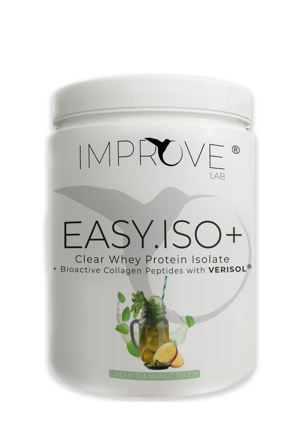 EASY.ISO+ GREEN TEA MANGO TOUCH WITH BIOACTIVE COLLAGEN PEPTIDES(660g)