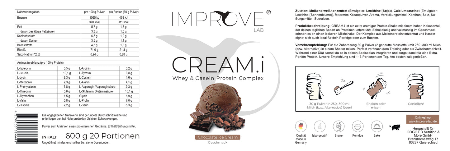 
                  
                    CREAM.i Chocolate Ice Cream (600g)
                  
                
